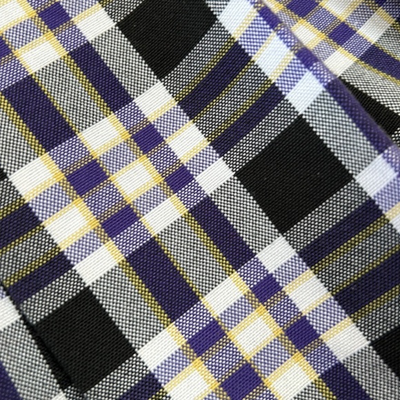 Parker purple/black pleated schoolgirl uniform skirt. Side zip. Size 2. - Picture 8 of 13